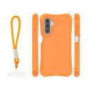 Nakładka SafePop ze smyczą do Samsung Galaxy A17 4G / A17 5G / A26 5G pomarańczowa
