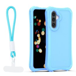 Nakładka SafePop ze smyczą do Samsung Galaxy A36 5G / A56 5G / A37 5G niebieska
