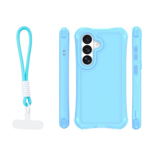 Nakładka SafePop ze smyczą do Samsung Galaxy S24 / S25 niebieska