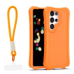 Nakładka SafePop ze smyczą do Samsung Galaxy S26 Ultra pomarańczowa