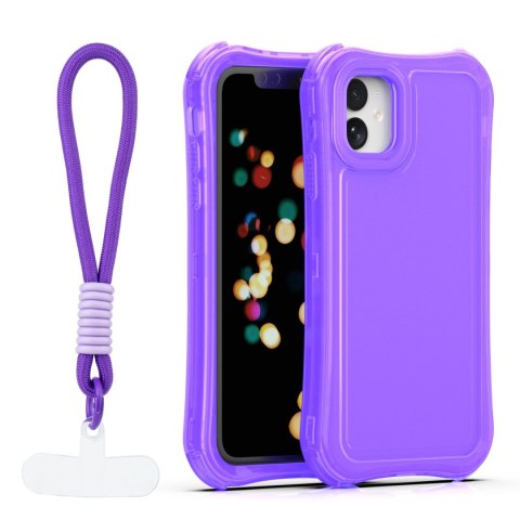 Nakładka SafePop ze smyczą do iPhone 11 fioletowa