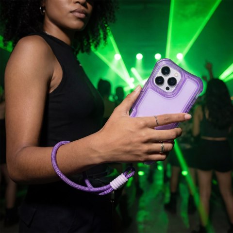 Nakładka SafePop ze smyczą do iPhone 11 fioletowa