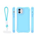 Nakładka SafePop ze smyczą do iPhone 12 / 12 Pro 6,1" niebieska