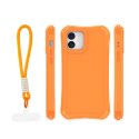 Nakładka SafePop ze smyczą do iPhone 12 / 12 Pro 6,1" pomarańczowa
