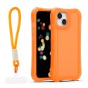 Nakładka SafePop ze smyczą do iPhone 13 6,1" pomarańczowa