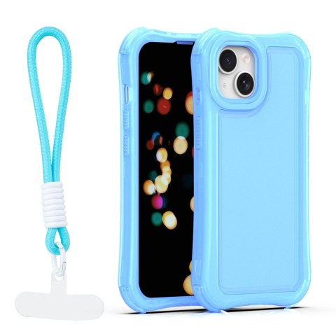 Nakładka SafePop ze smyczą do iPhone 14 6,1" niebieska