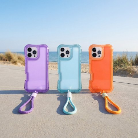 Nakładka SafePop ze smyczą do iPhone 16 6,1" niebieska