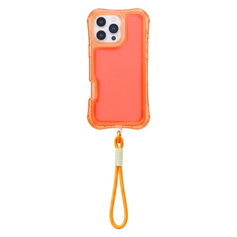 Nakładka SafePop ze smyczą do iPhone 16 6,1" pomarańczowa