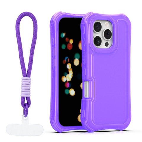 Nakładka SafePop ze smyczą do iPhone 16 Pro Max 6,9" fioletowa