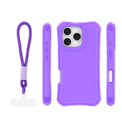 Nakładka SafePop ze smyczą do iPhone 16 Pro Max 6,9" fioletowa