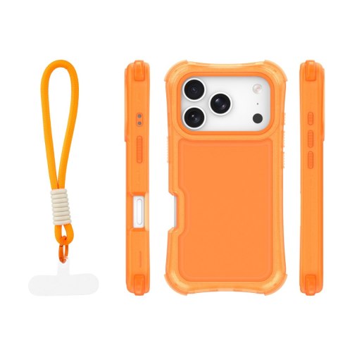 Nakładka SafePop ze smyczą do iPhone 17 Pro 6,3" pomarańczowa
