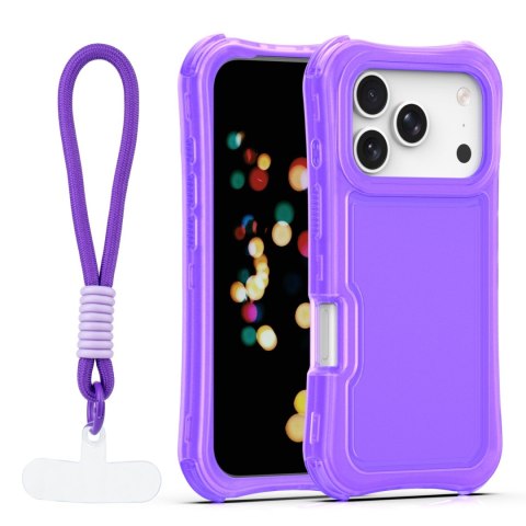 Nakładka SafePop ze smyczą do iPhone 17 Pro Max 6,9" fioletowa