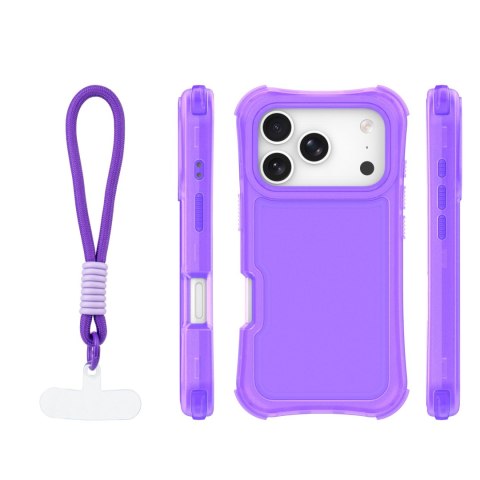 Nakładka SafePop ze smyczą do iPhone 17 Pro Max 6,9" fioletowa