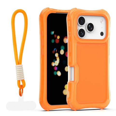 Nakładka SafePop ze smyczą do iPhone 17 Pro Max 6,9" pomarańczowa