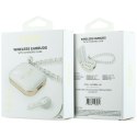Słuchawki bezprzewodowe douszne GUESS TWS Pearl Strap GUE005327 białe