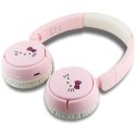 Słuchawki bezprzewodowe nauszne Hello Kitty Face Logo Hel000163 różowe