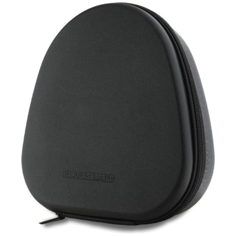 Słuchawki bezprzewodowe nauszne ANC KARL LAGERFELD Saffiano Elongated KF003082 szare