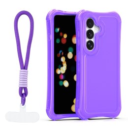 Nakładka SafePop ze smyczą do Samsung Galaxy S24 / S25 fioletowa