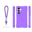Nakładka SafePop ze smyczą do Samsung Galaxy S24 / S25 fioletowa