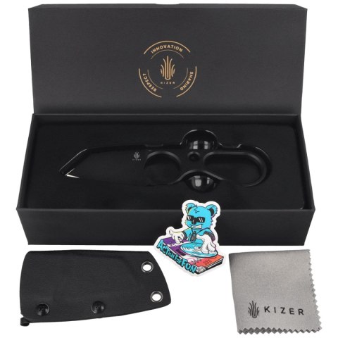 Nóż Kizer Bowtie Black D2 by Henning Marxen (1061A2)