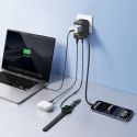 Adapter podróżny Baseus PicoGo AG11 45W 6w1 ze zwijanym kablem USB-C - czarny