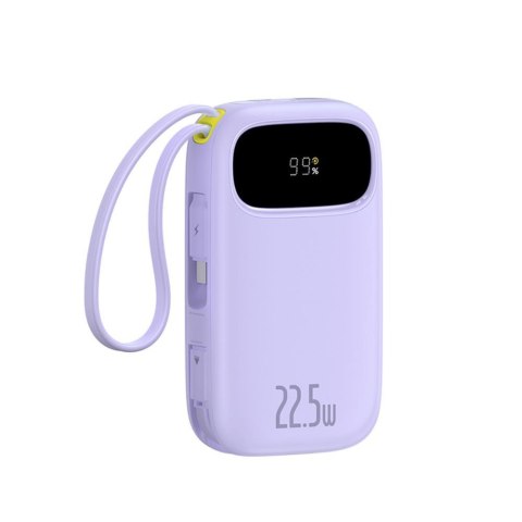 Baseus Qpow3 power bank z wyświetlaczem 22.5W 20000mAh fiolet nebularny