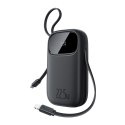 Baseus Qpow3 power bank z wyświetlaczem 22.5W 20000mAh kosmiczna czerń