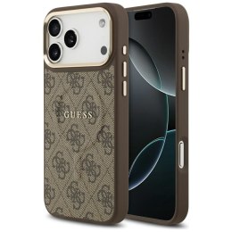 GUESS futerał do IPHONE 17 Pro Max kompatybilny z MagSafe GUHMP17XP4MSEGCW (PU 4G W/ Classic) brązowy