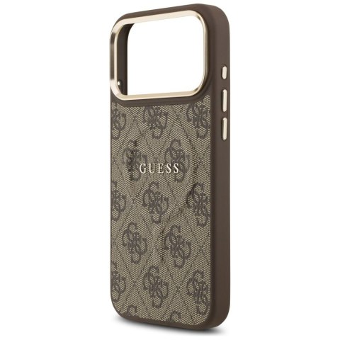 GUESS futerał do IPHONE 17 Pro Max kompatybilny z MagSafe GUHMP17XP4MSEGCW (PU 4G W/ Classic) brązowy