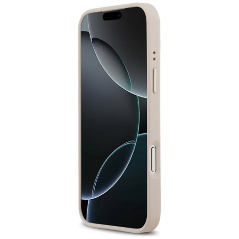 GUESS futerał do IPHONE 17 Pro Max kompatybilny z MagSafe GUHMP17XPG4SEMCP (PU W/ 4G Stripe) różowy