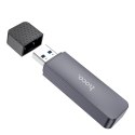 Czytnik kart SD / TF Hoco USB A 2.0 HB45 szary