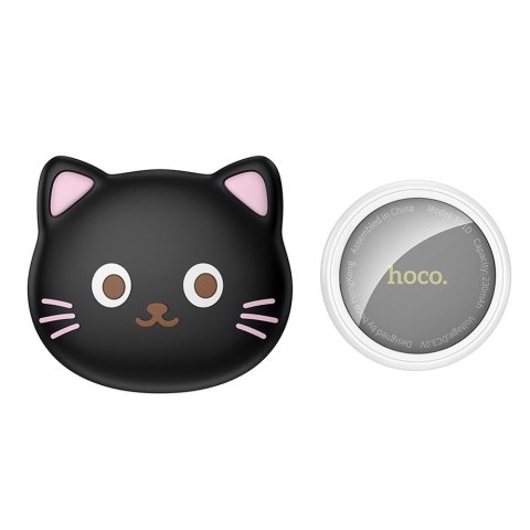Lokalizator zgodny z Apple Find My Hoco w kształcie kota E91D czarny