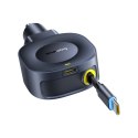 Ładowarka samochodowa Baseus PrimeTrip VR2 45W + 45W ze zwijanym kablem USB-C - czarna