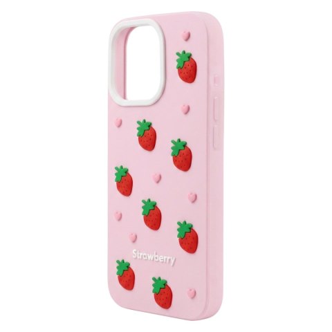 Nakładka Strawberry do iPhone 11 różowa
