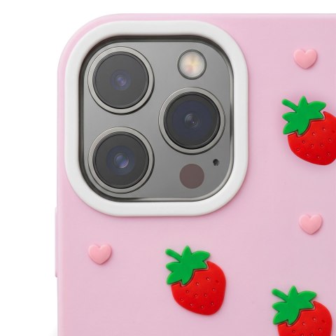 Nakładka Strawberry do iPhone 11 różowa