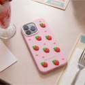 Nakładka Strawberry do iPhone 11 różowa