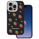 Nakładka Strawberry do iPhone 14 Pro / 15 Pro 6,1" czarna