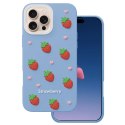 Nakładka Strawberry do iPhone 16 Pro 6,3" niebieska