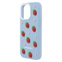 Nakładka Strawberry do iPhone 16 Pro 6,3" niebieska