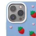 Nakładka Strawberry do iPhone 16 Pro 6,3" niebieska
