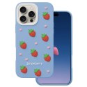 Nakładka Strawberry do iPhone 16 Pro Max 6,9" niebieska