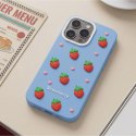Nakładka Strawberry do iPhone 16 Pro Max 6,9" niebieska