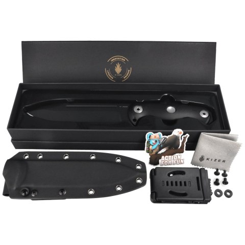 Nóż Kizer Drop Bear Fix 7 Black G10, Black 1095 by Azo (1103A2)