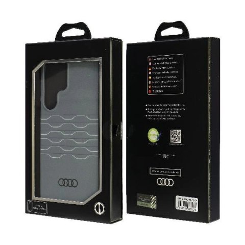 Etui Audi IML Geometric Pattern Case na Samsung Galaxy S24 Ultra - szare