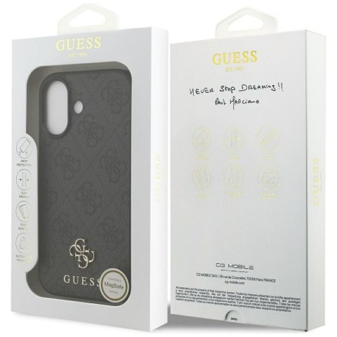 GUESS futerał do IPHONE 17 kompatybilny z MagSafe GUHMP17SP4SM4MK (PU 4G Small 4G and Classic) czarny