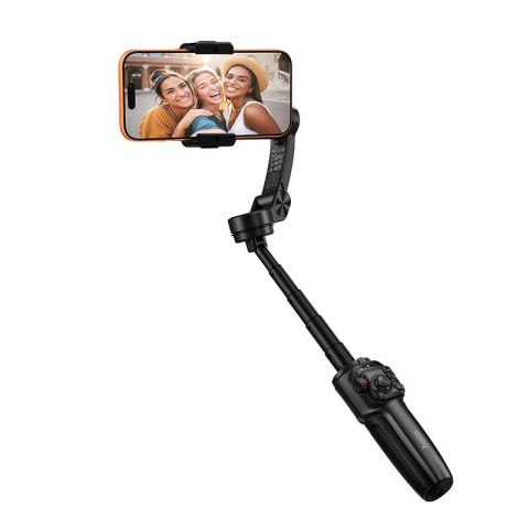 Gimbal z 3-osiową stabilizacją z pilotem bezprzewodowym Hoco K91 czarny
