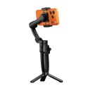 Gimbal z 3-osiową stabilizacją z pilotem bezprzewodowym Hoco K91 czarny