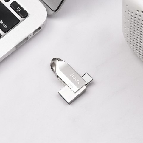 Pendrive 32GB USB 3.0 (USB A + USB C) Hoco UD8 nikiel