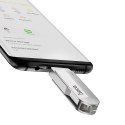 Pendrive 64GB USB 3.0 (USB A + USB C) Hoco UD10 srebrny