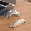 Pendrive 64GB USB 3.0 (USB A + USB C) Hoco UD10 srebrny